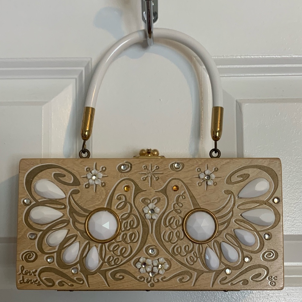 Vintage Rare Enid Collins Original Box Bag Love Doves